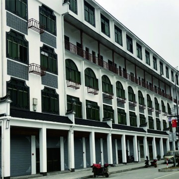 博歐EPS裝飾線條工程案例：鄭宅鎮(zhèn)外立面改造工程